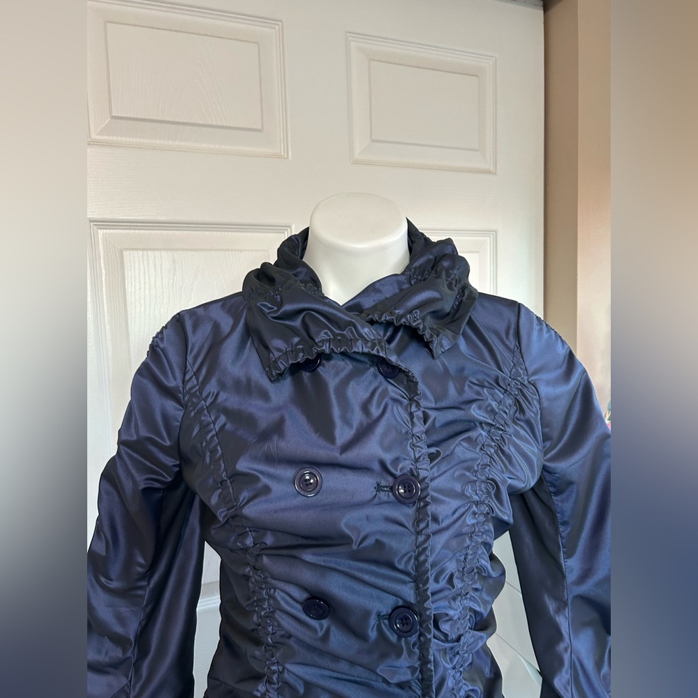 Katherine Barclay Rouched Blue Jacket - Picture 3 of 11